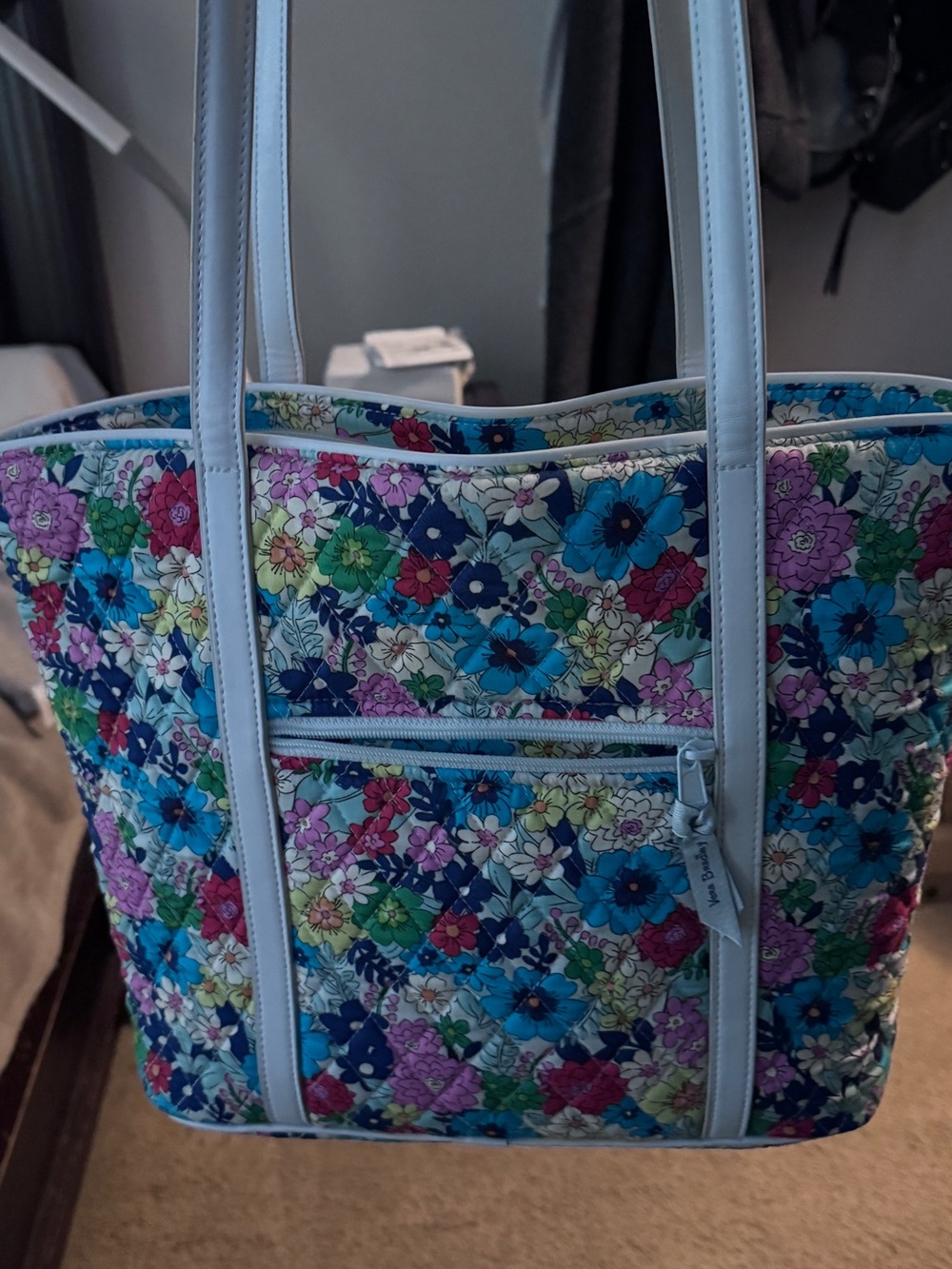 Floral Print Tote Bag in Multicolor - Stylish Everyday Carry